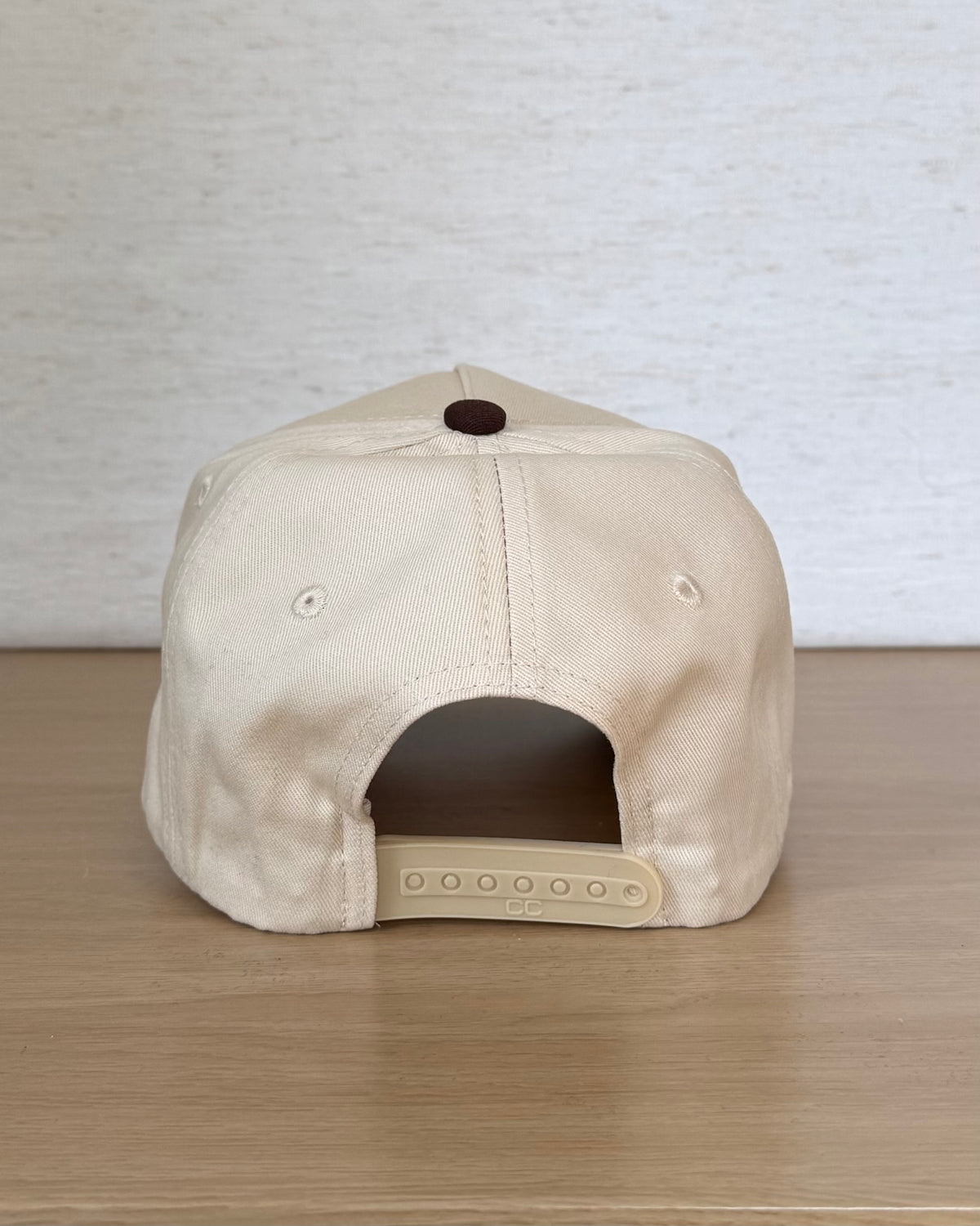 The Hold Your Horsies Cap — Ivory Snapback with Cow Print Bill (OS)
